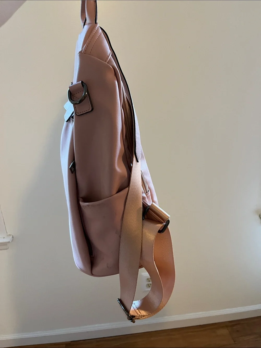 Stylish Blush Pink Women’s Backpack Tote